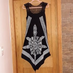 Black and white summer dress